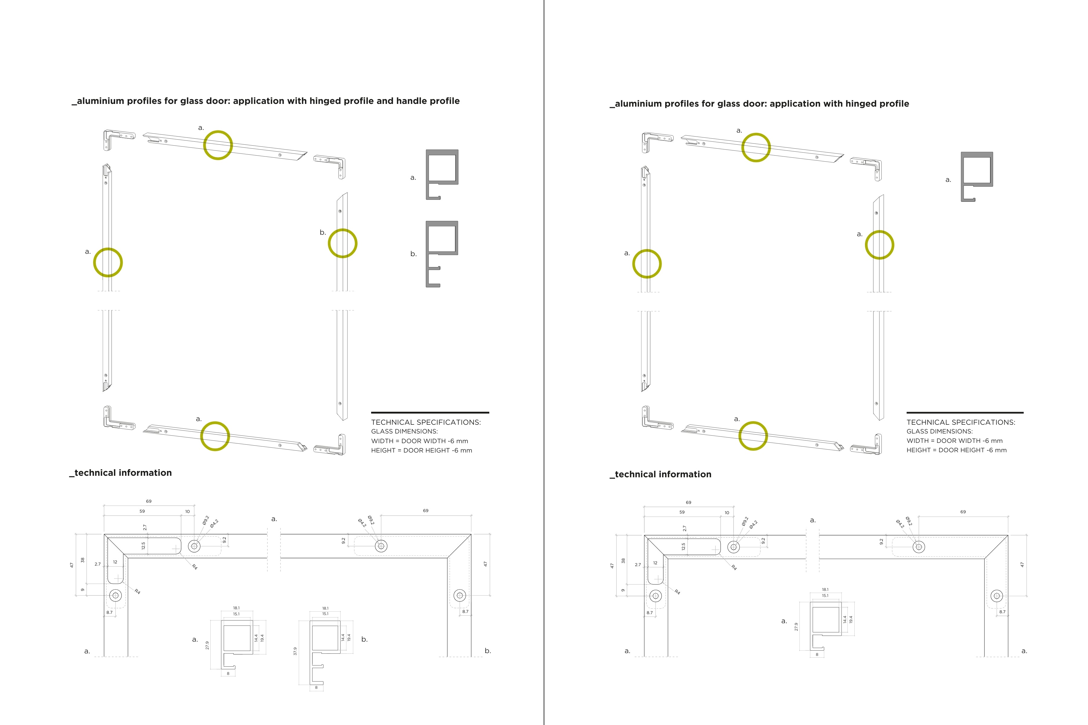 S - Standard Door Profile 20kg