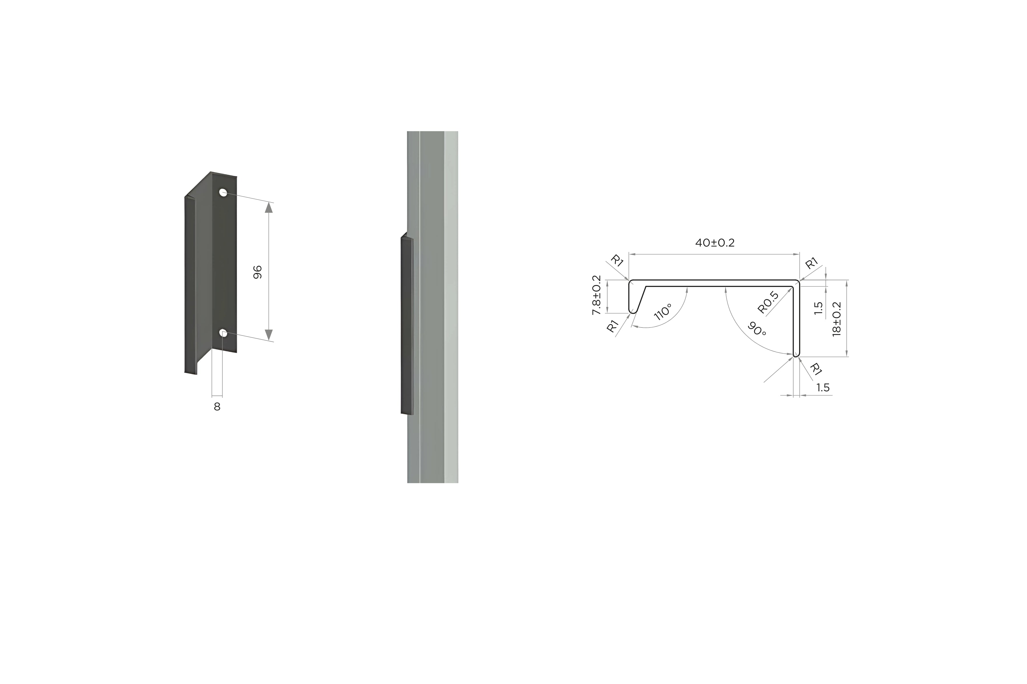 S Profile 20kg - Door Handle