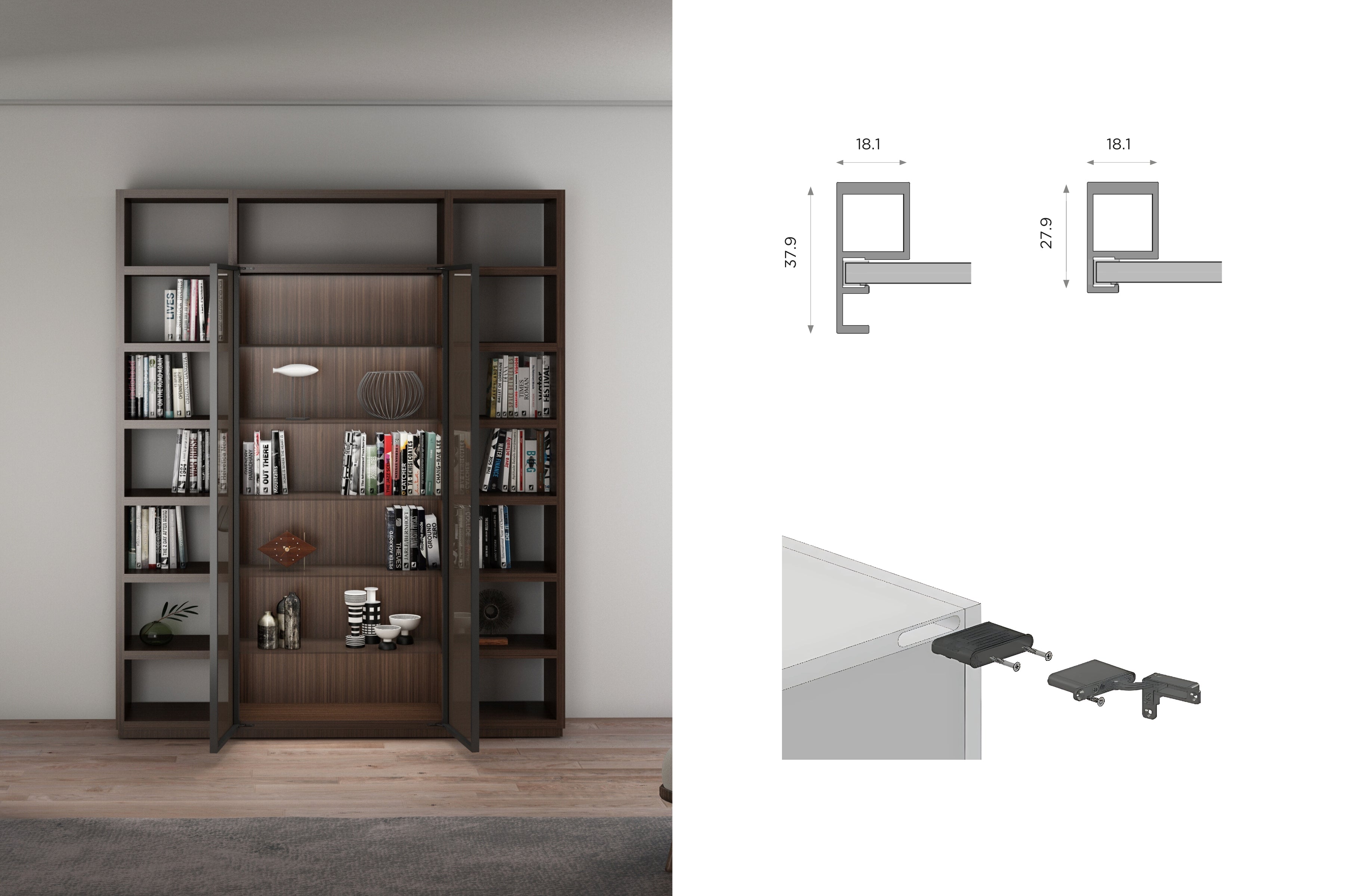 S - Profile Aluminium Glass Door Frame 20kg