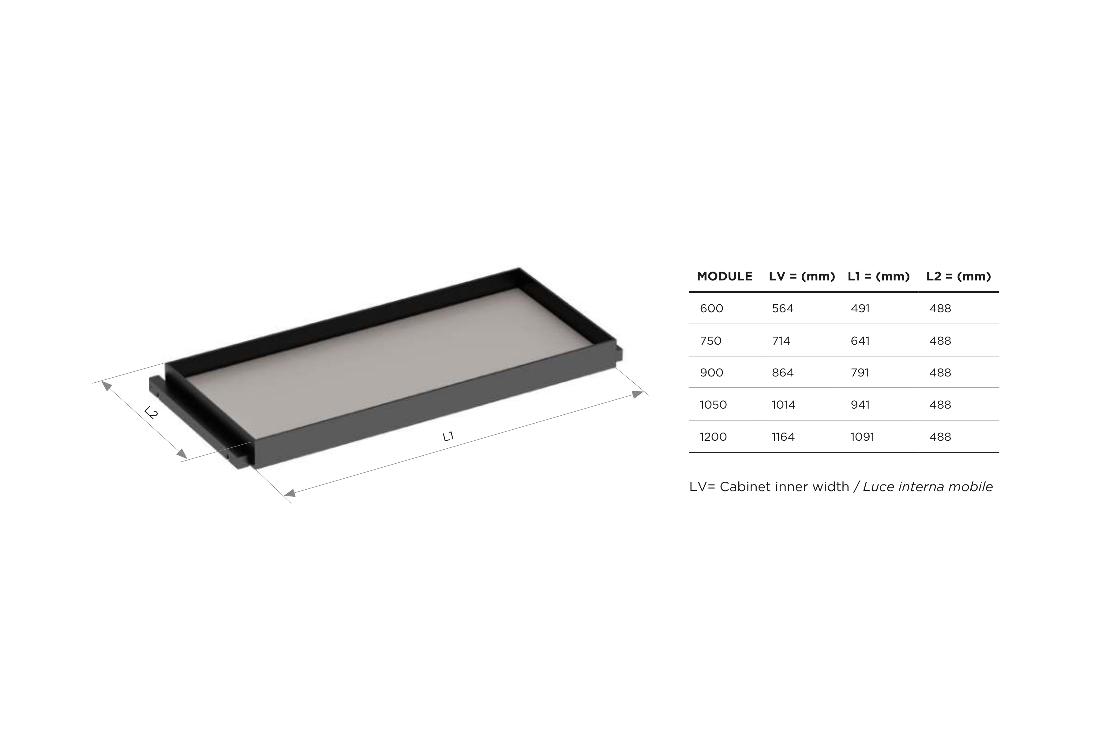 BELNET Drawer - H 84