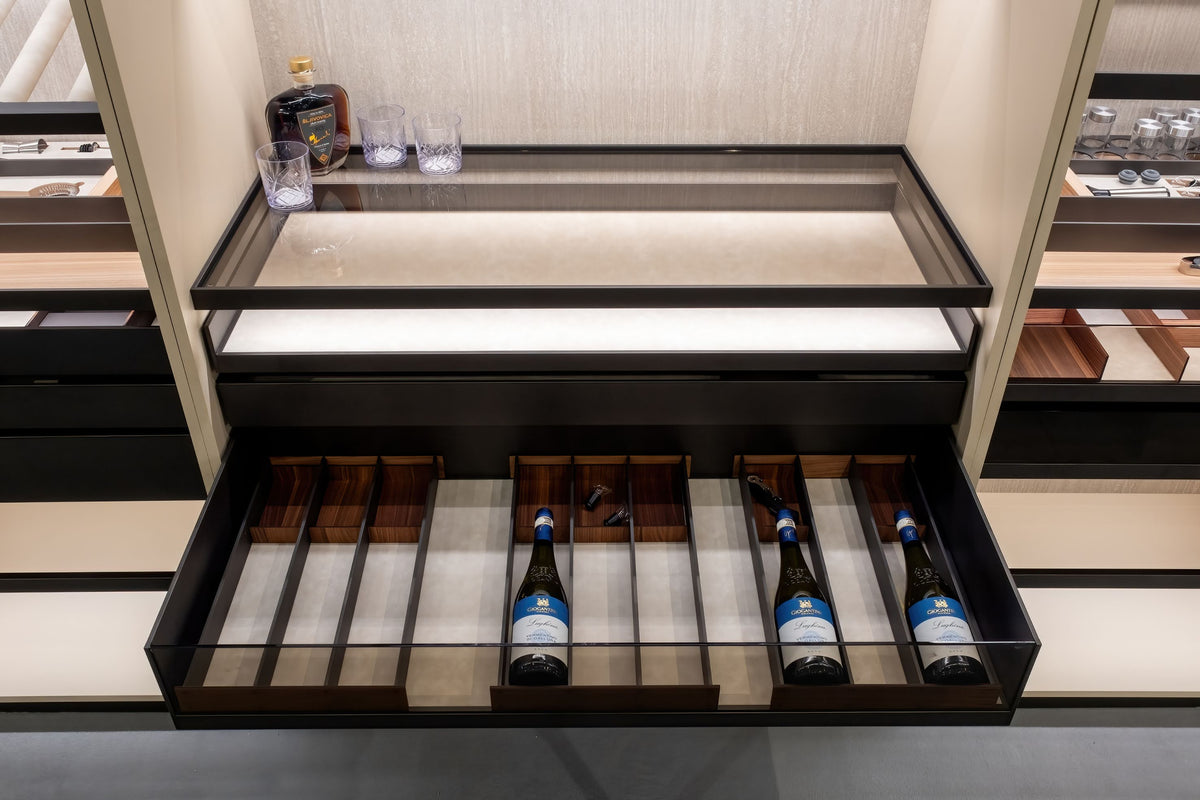 BELNET Drawer - H 172 with Glass Front