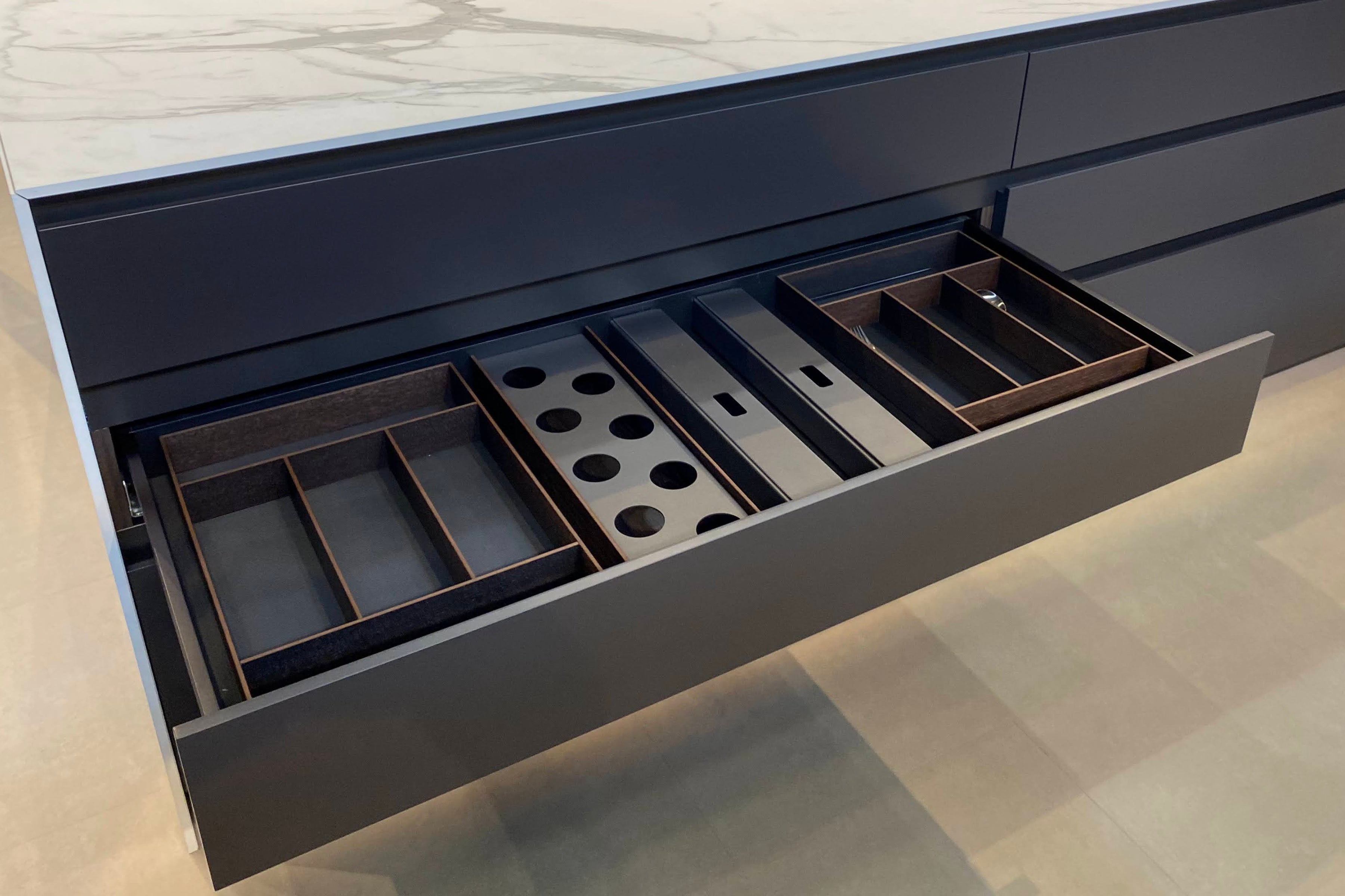 Kitchen Drawer - Spice Jars Holder