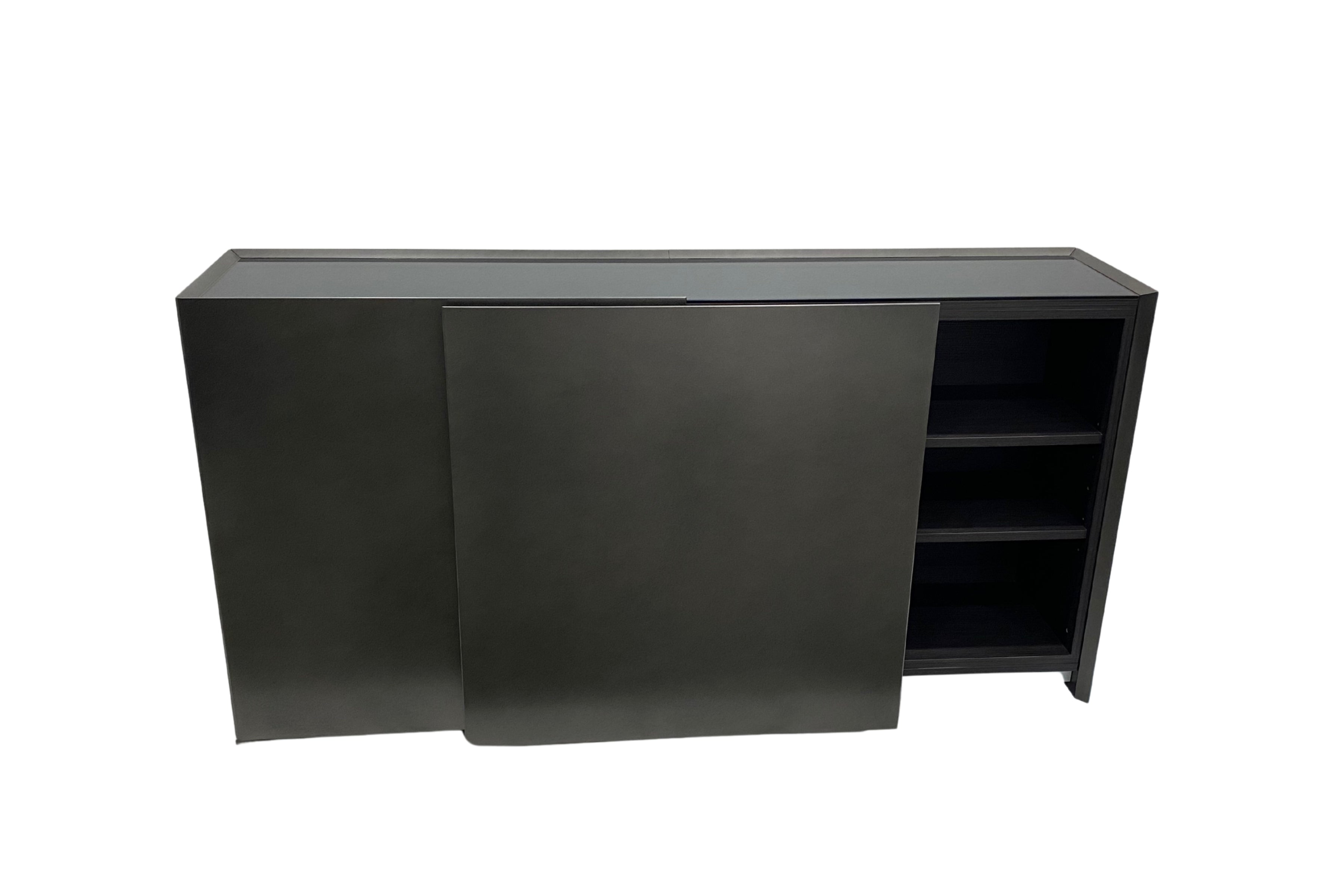 Coplanar Sliding Door Hardware Set for Sideboards