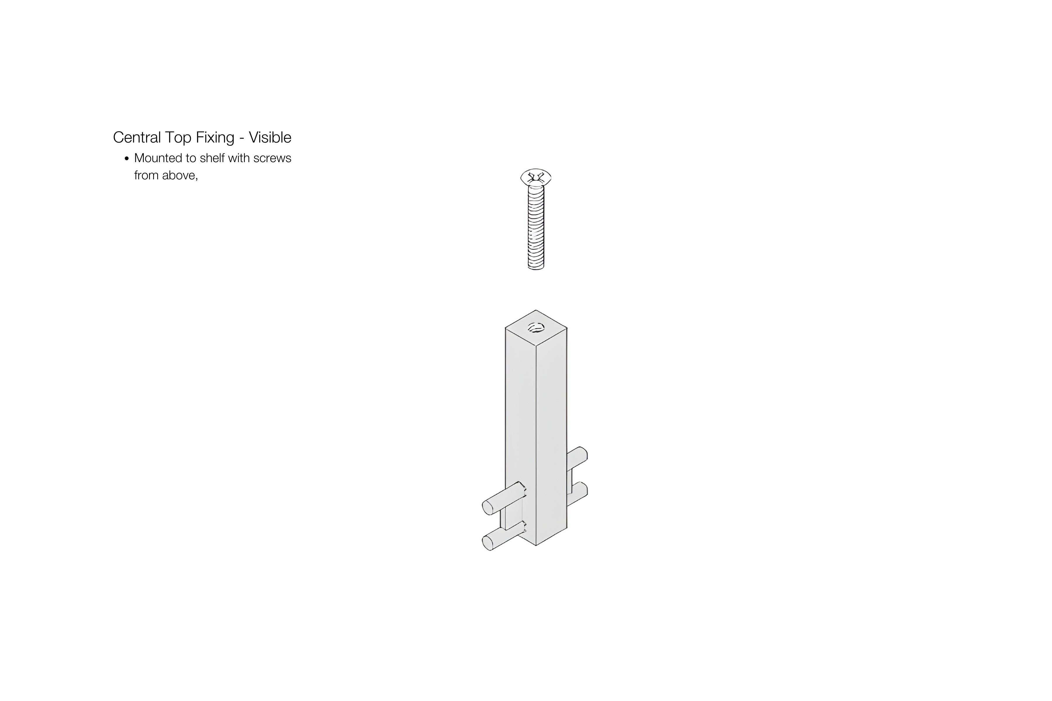 Central Hanging Rail Support